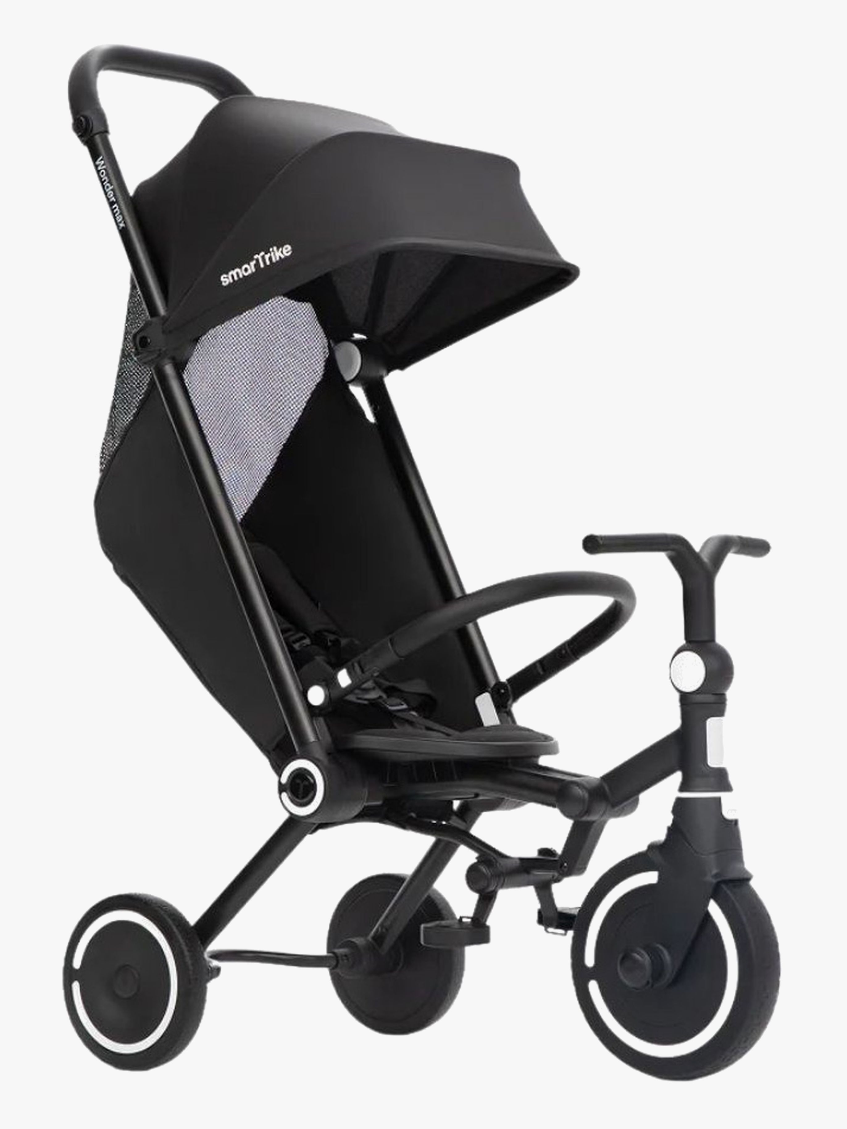 SmarTrike Wonder Max 3-rädriger 2-in-1-Wagen, Jet Black