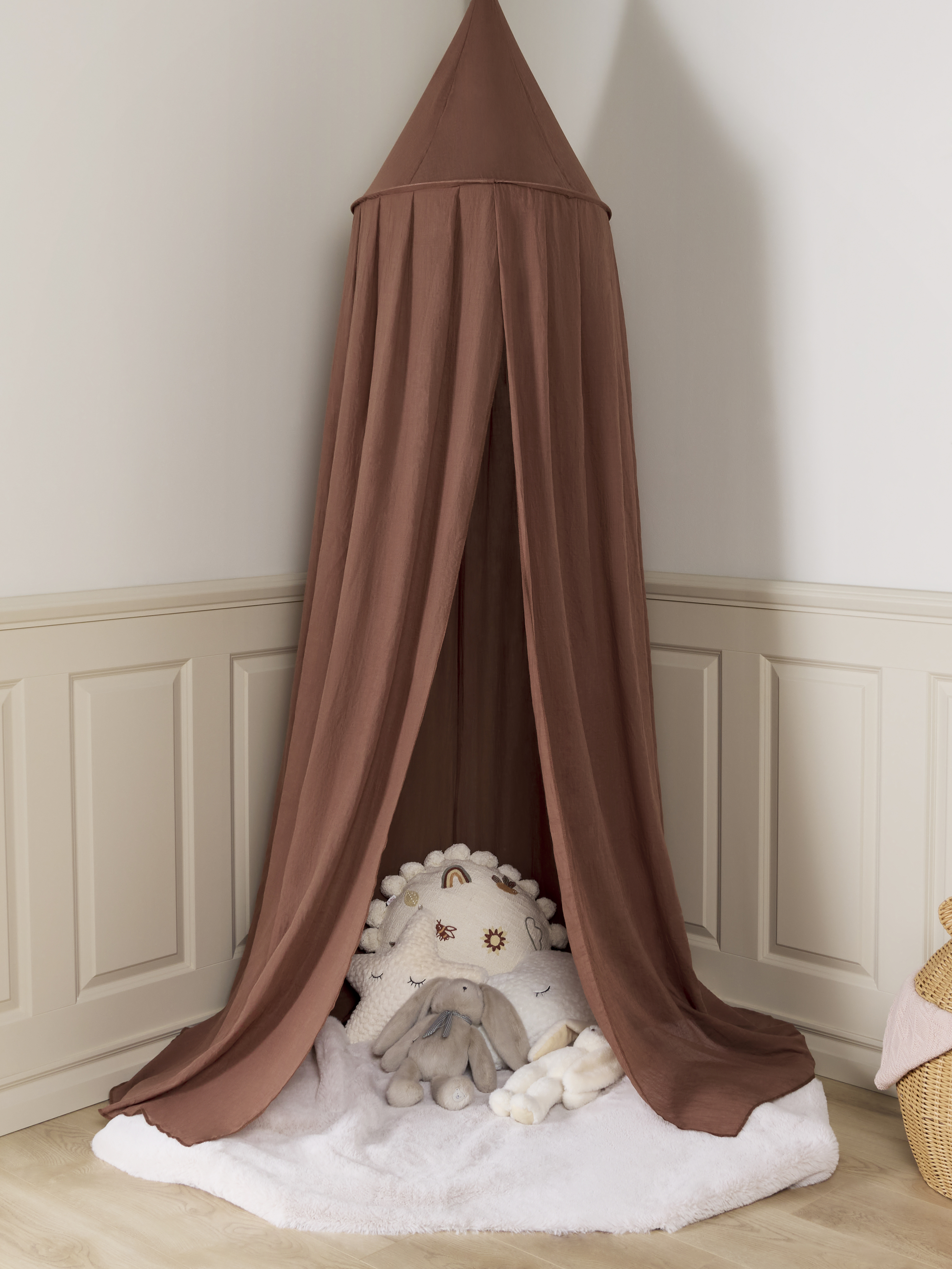 Veil Betthimmel, Linen Rust