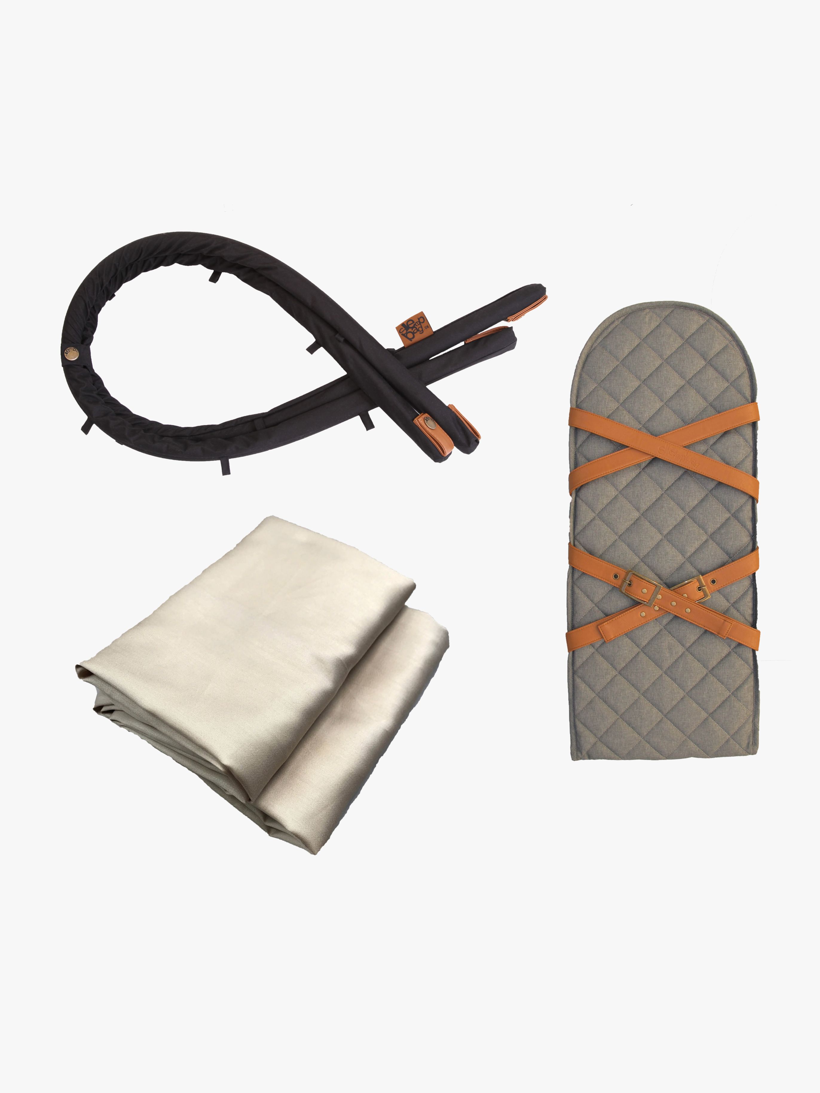 Zubehörpaket, Grey Mélange / Brown