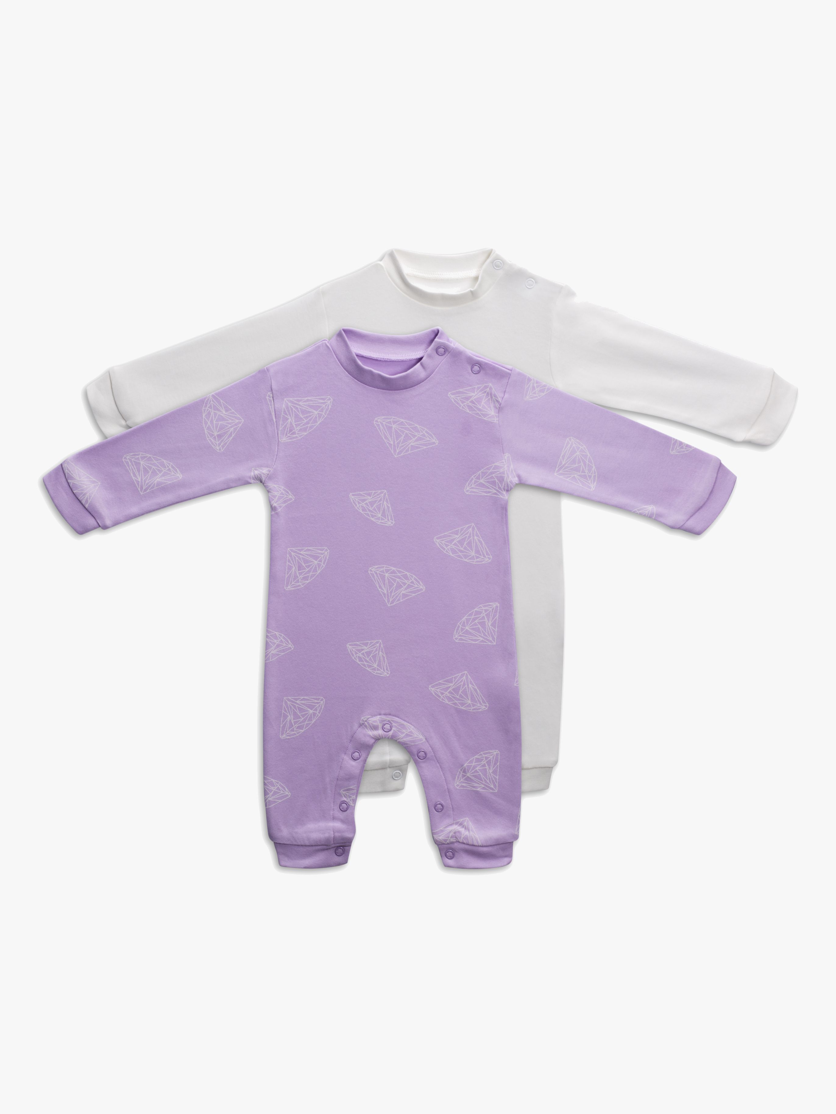 Tiny Treasure Maxime Overall 2er-Pack, Orchid Bloom/Diamonds 56