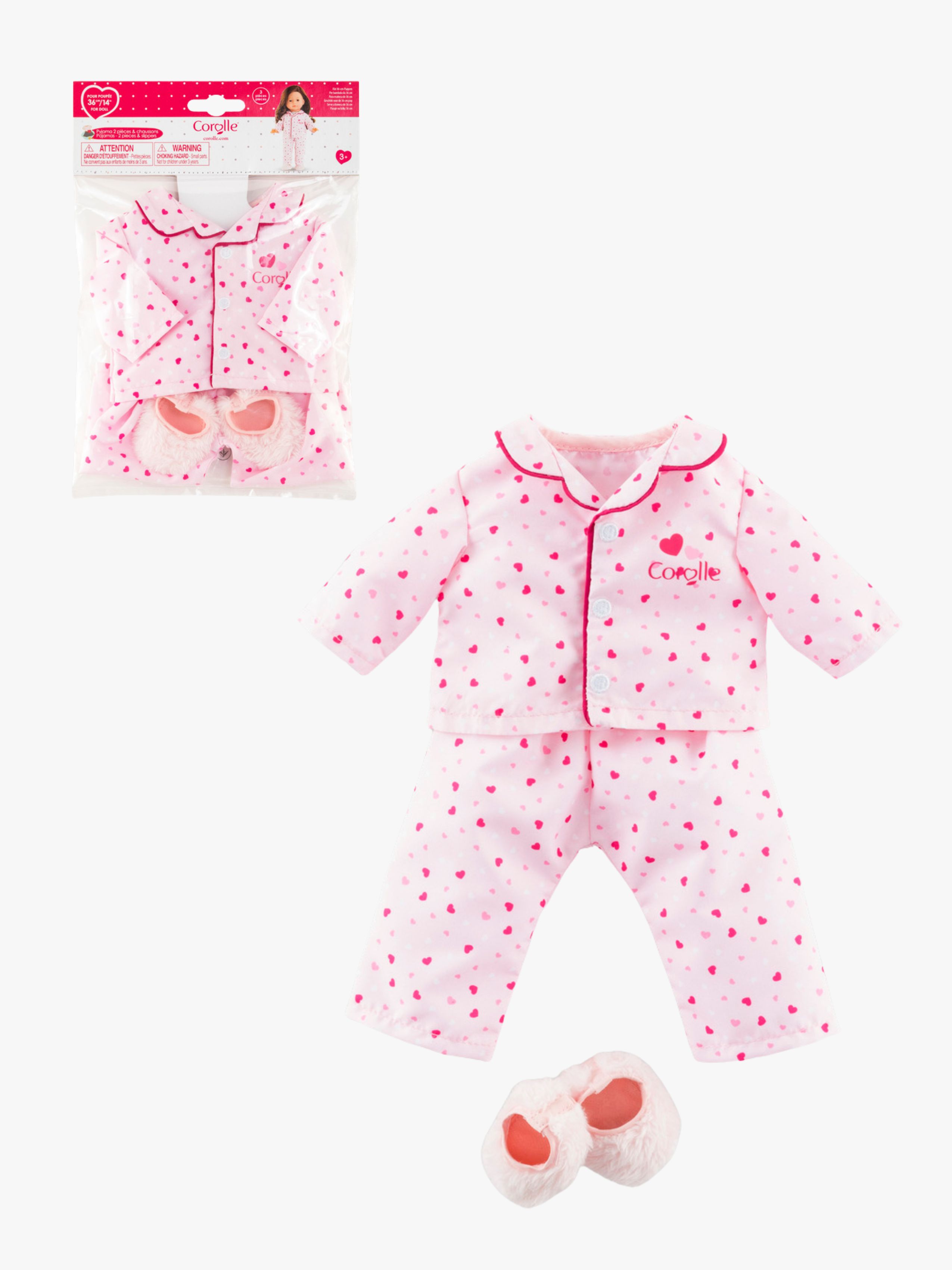 Corolle Puppenkleidung Schlafanzug mit Hausschuhen 36 cm