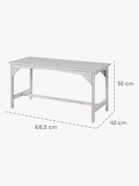 Roba Kinder Picknicktisch Set für 4 Deluxe mit Sonnenschirm & Sitzkissen, Grau