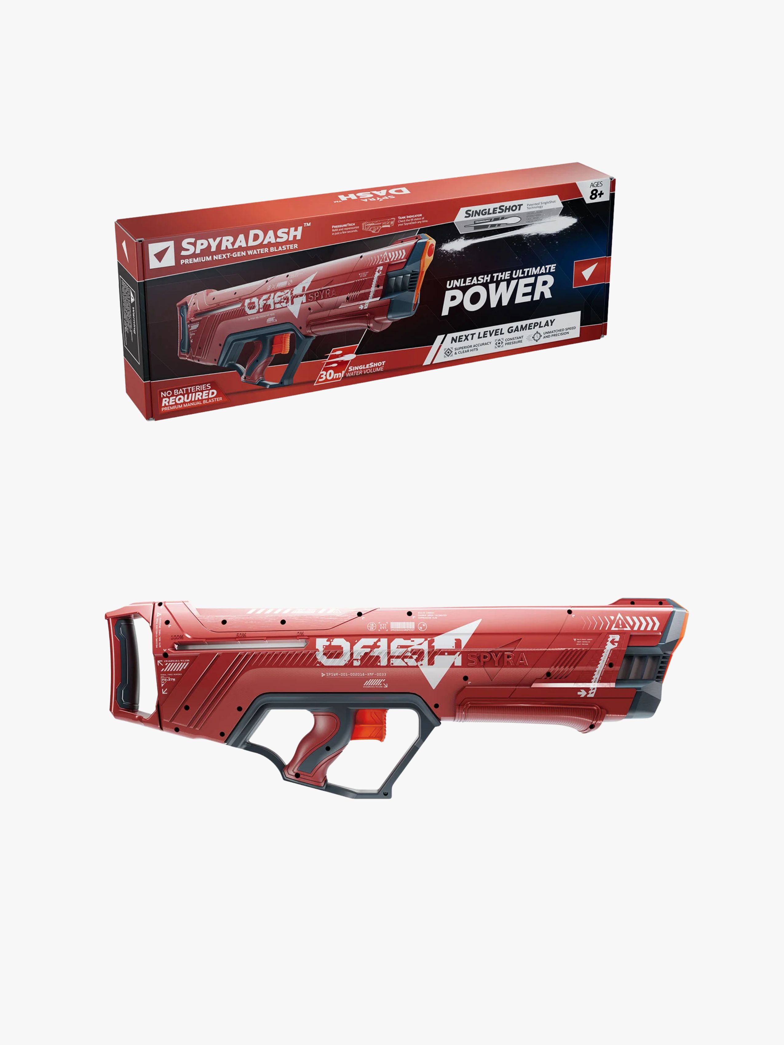 Spyra Wasserpistole Dash, Rot