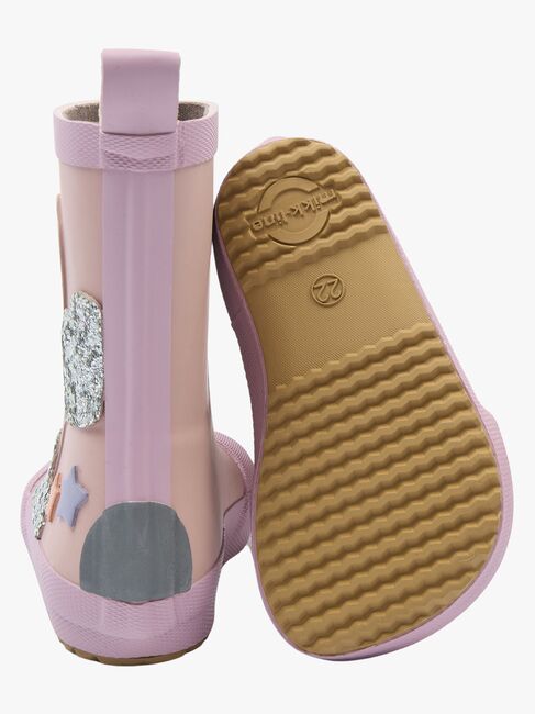 Mikk-Line Barefoot Rainbow Gummistiefel, Adobe Rose