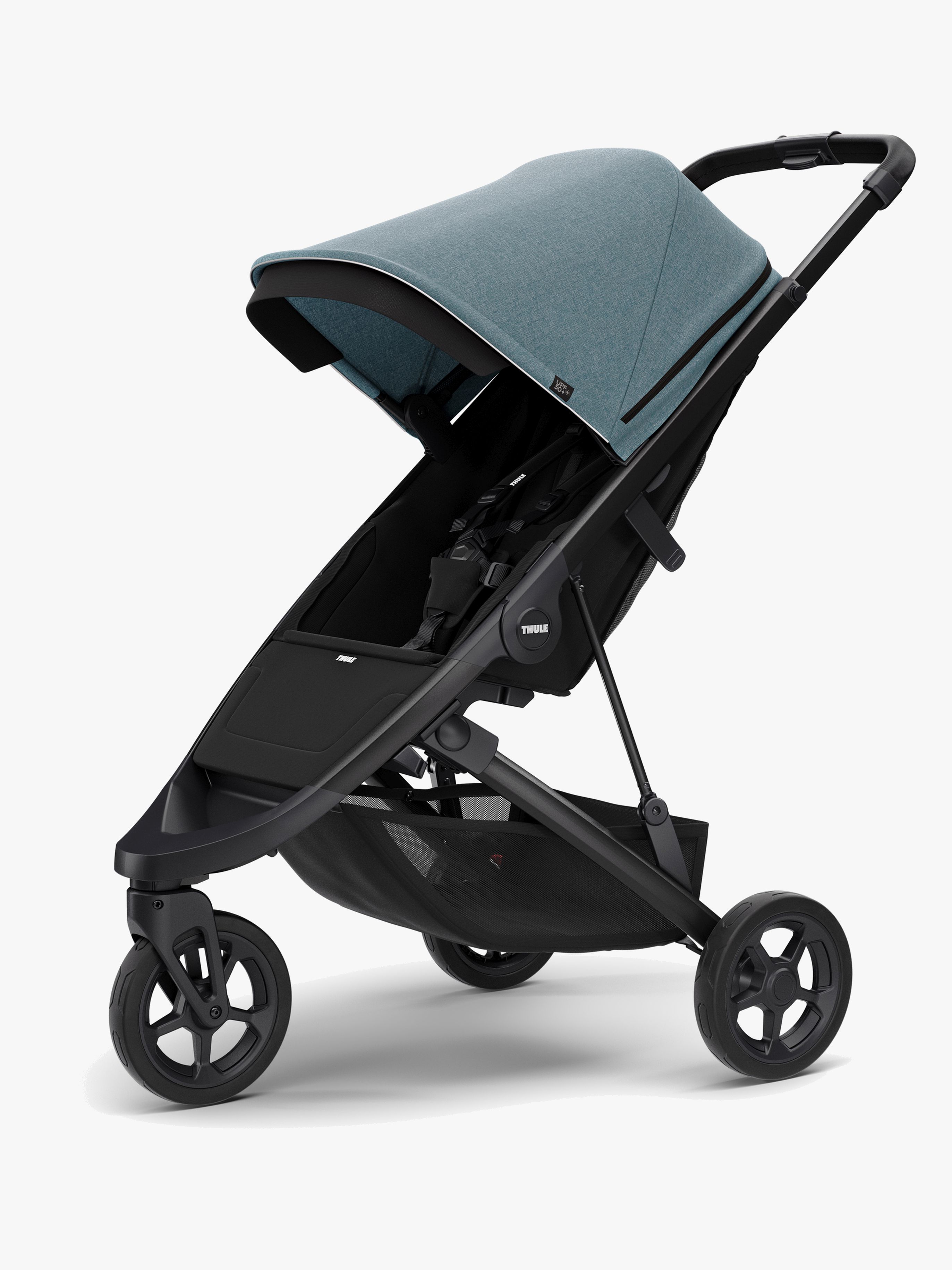 Thule Spring Kinderwagen, Teal Melange/Black