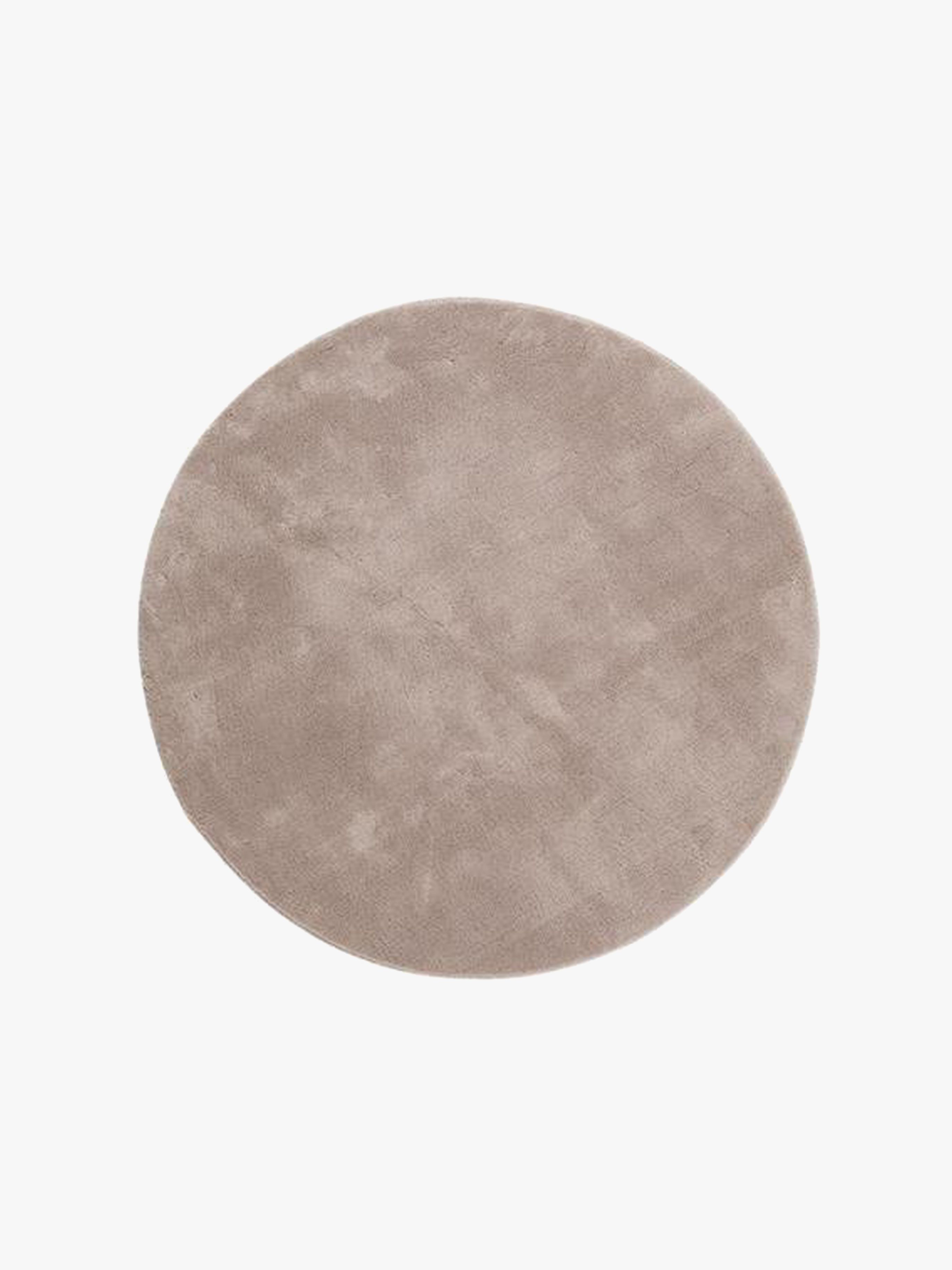 KMCarpets Teppich Rund 120, Soft Greige