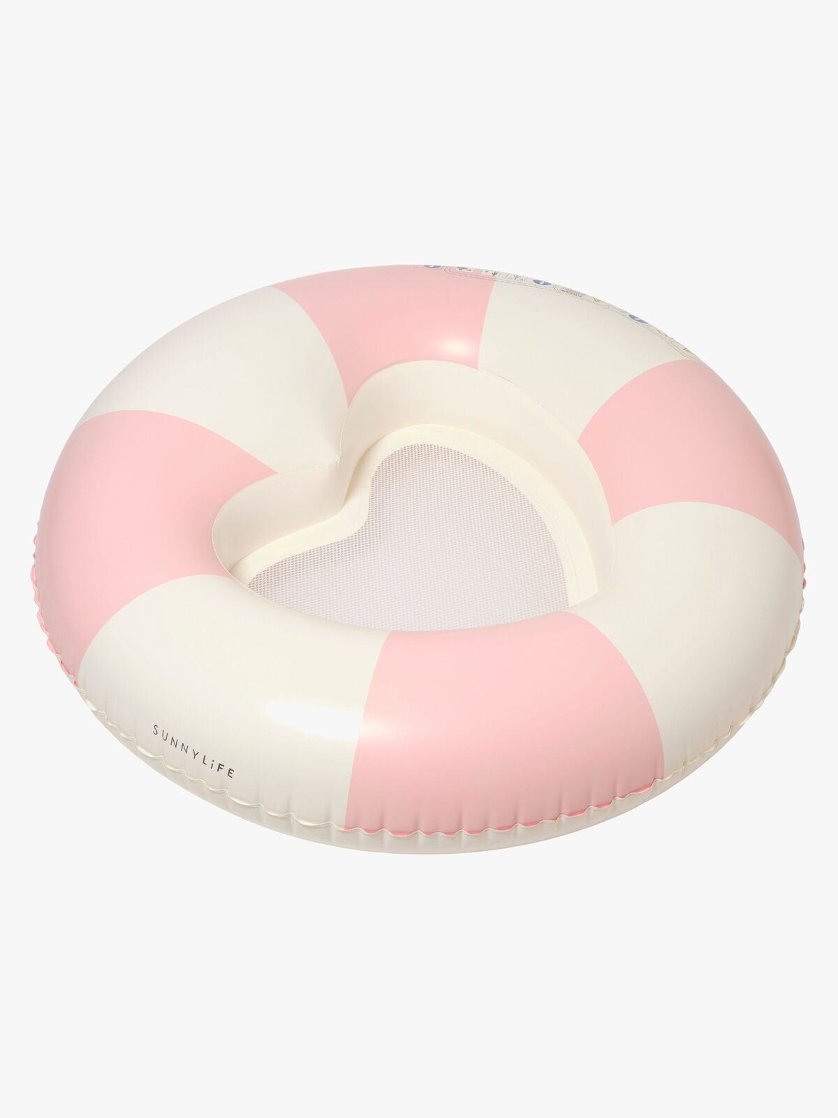 SUNNYLiFE Luxe Schwimmring, Stole My Heart Pink Stripe