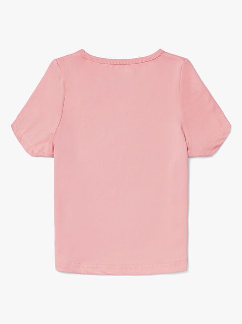 Hyperfied Short Sleeve Logo Top, Blush