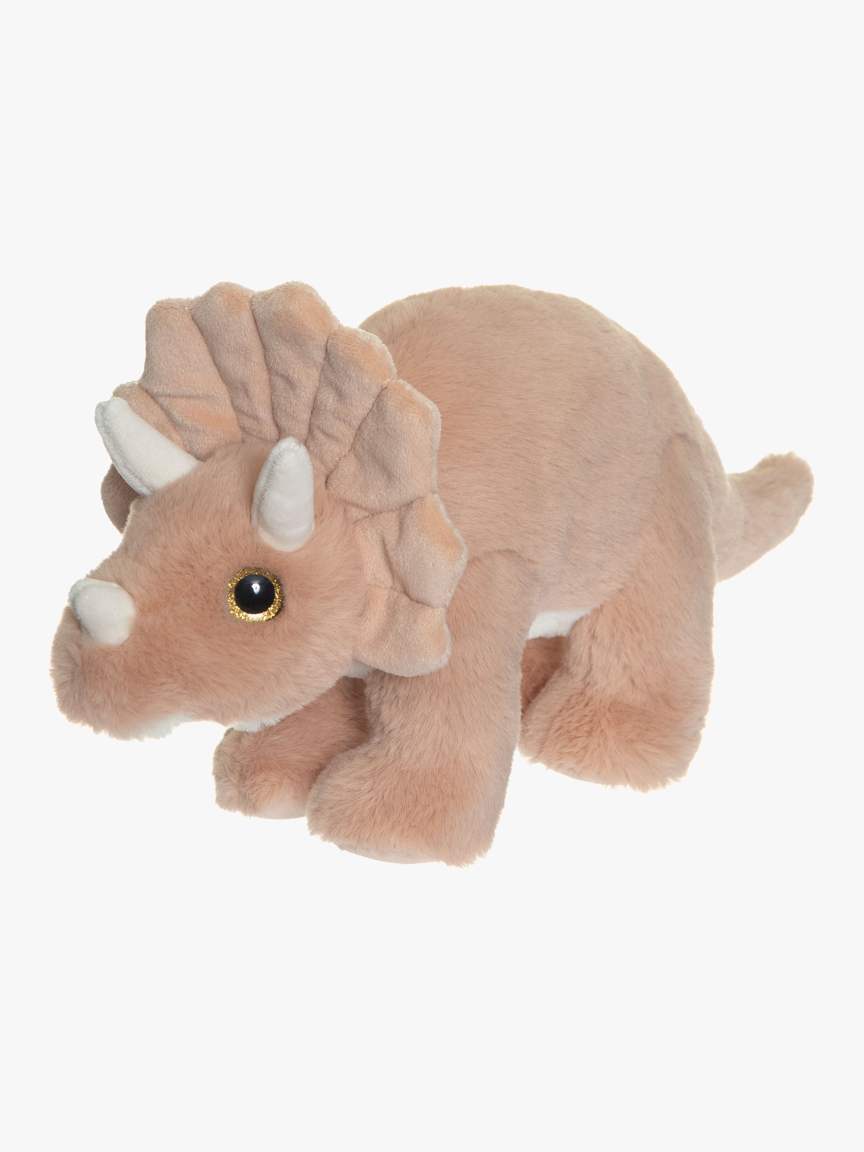 Teddykompaniet Dino Triceratops Plüschspielzeug Groß, Apricot