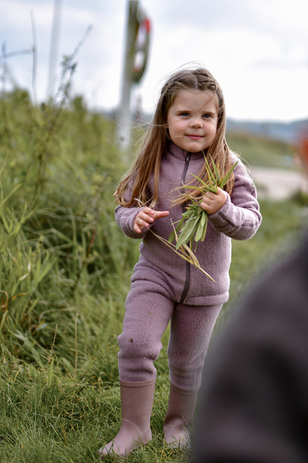 Mikk-Line Wollfilz-Jacke Kind, Twilight Mauve
