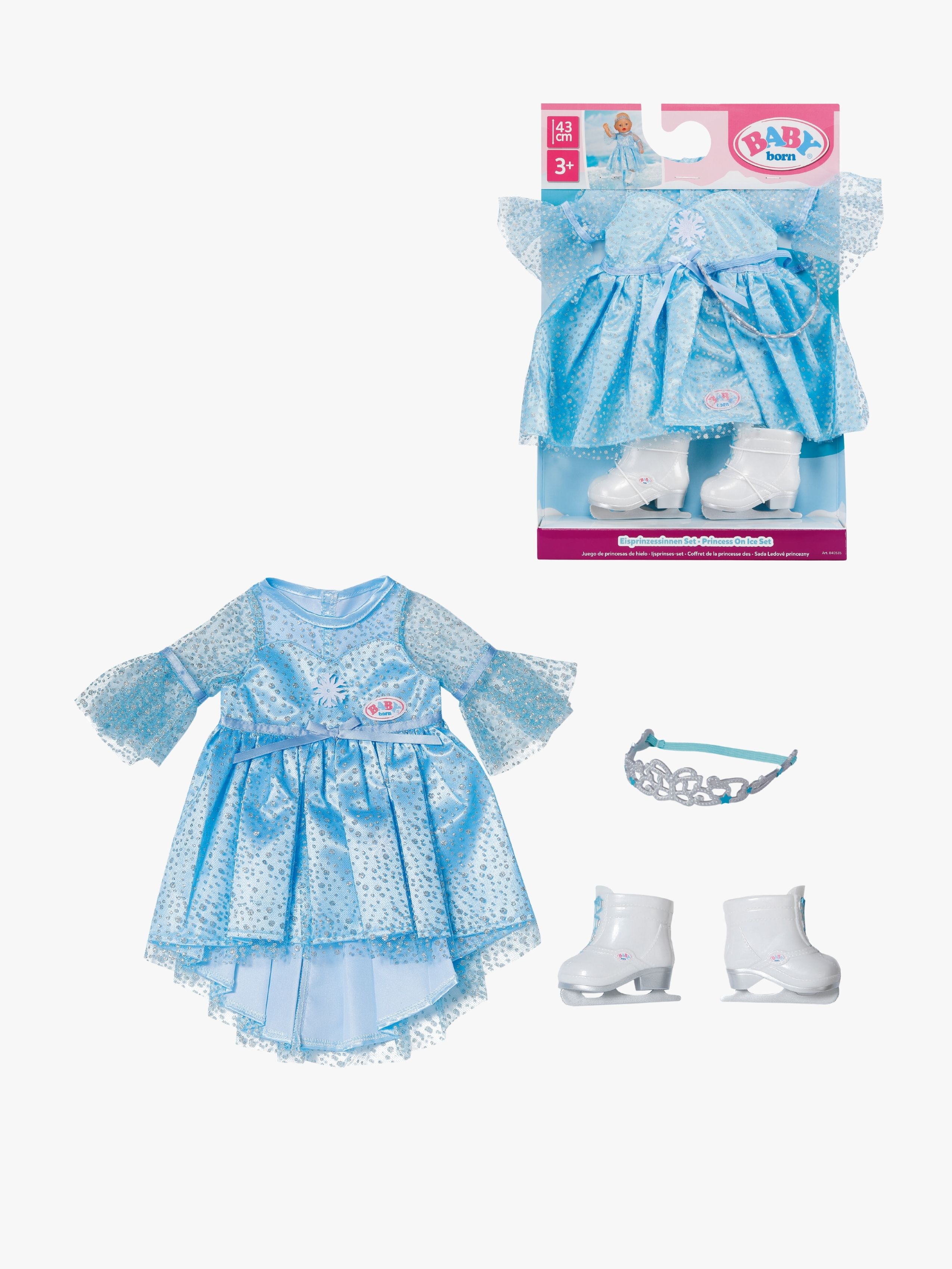 Baby Born Puppenkleidung Prinzessin Mit Schlittschuhen 43 cm