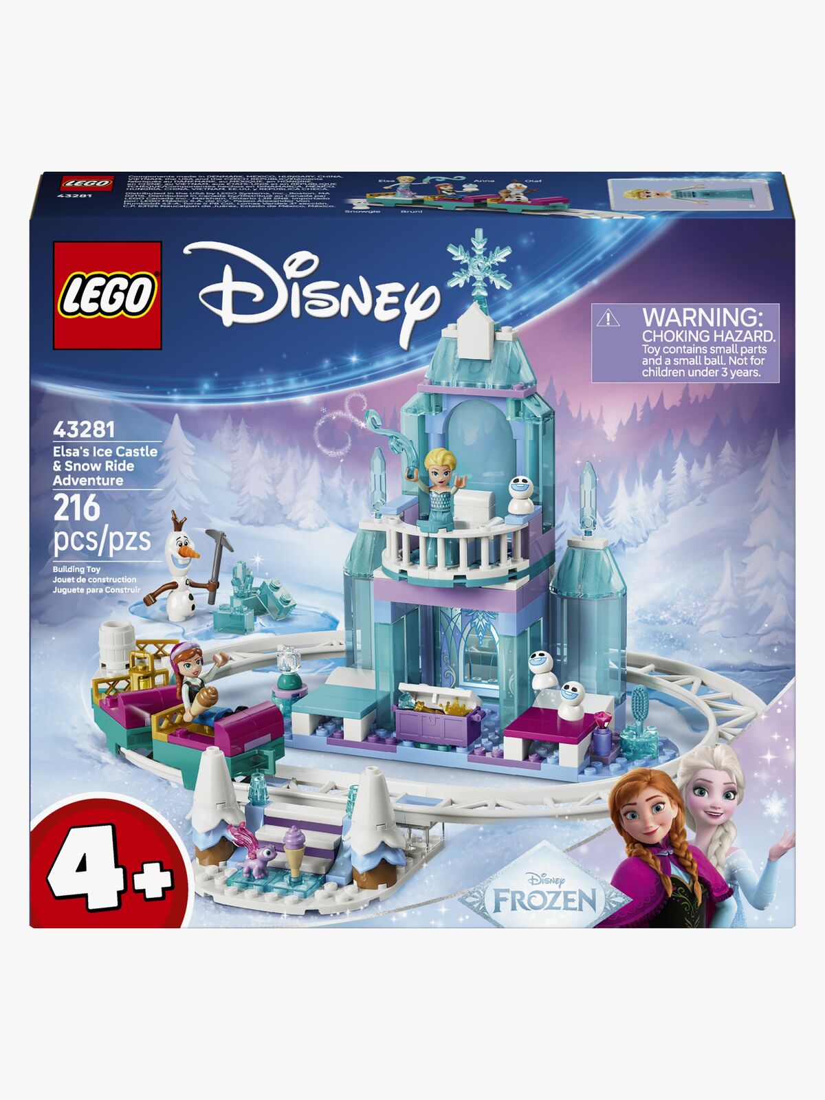 LEGO Disney Princess 43281 Elsas Schlittenfahrt um den Eispalast
