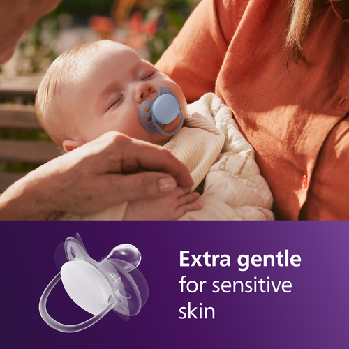 Philips Avent Ultra Soft Schnuller 6–18m 2er-Pack, Beige/Hellgrün