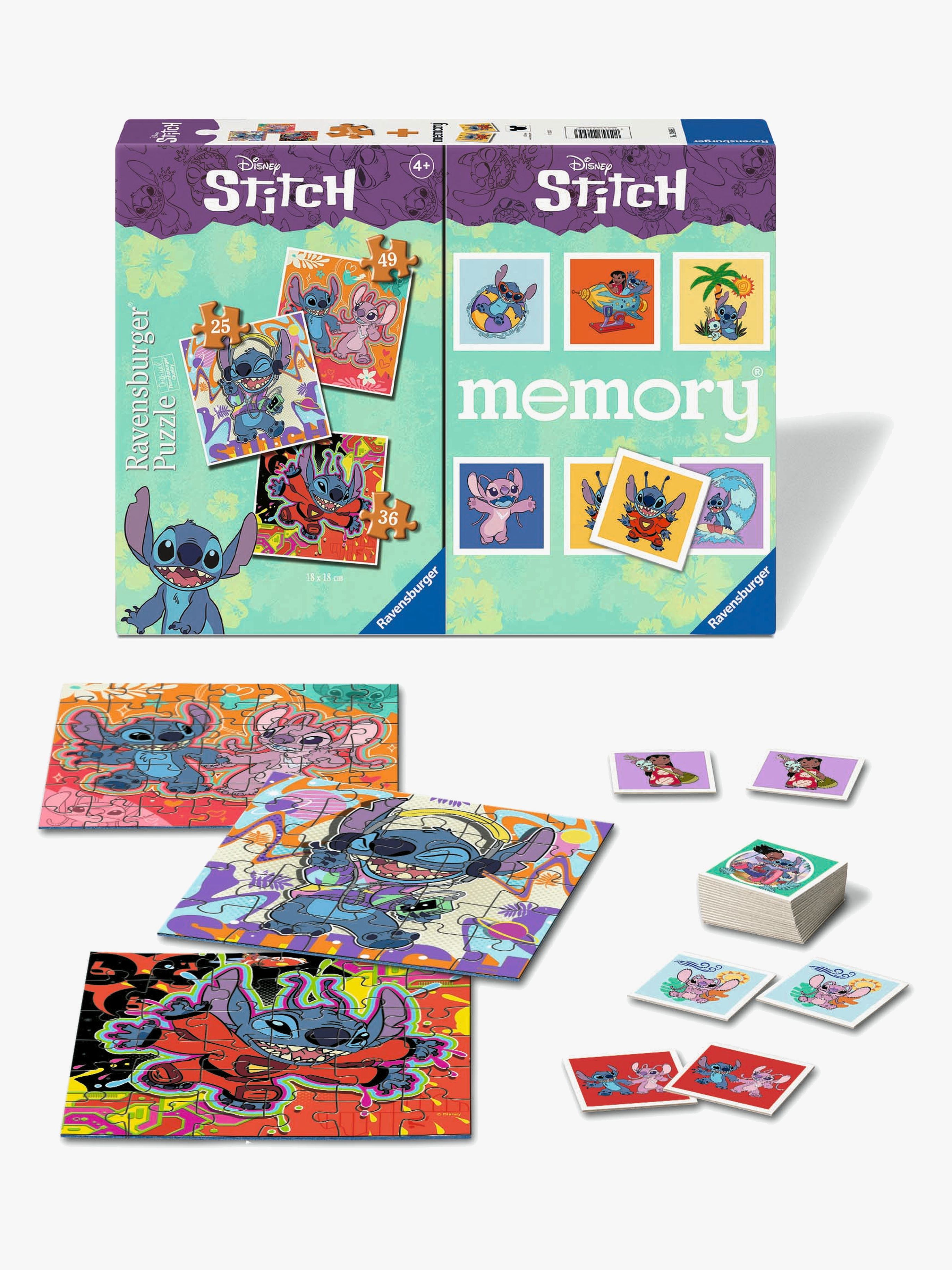 Ravensburger Disney Lilo &  Stitch Puzzle 3-in-1 + Memospiel