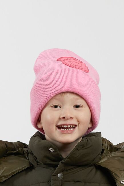Svea Big Felt Badge Mütze, Cool Pink