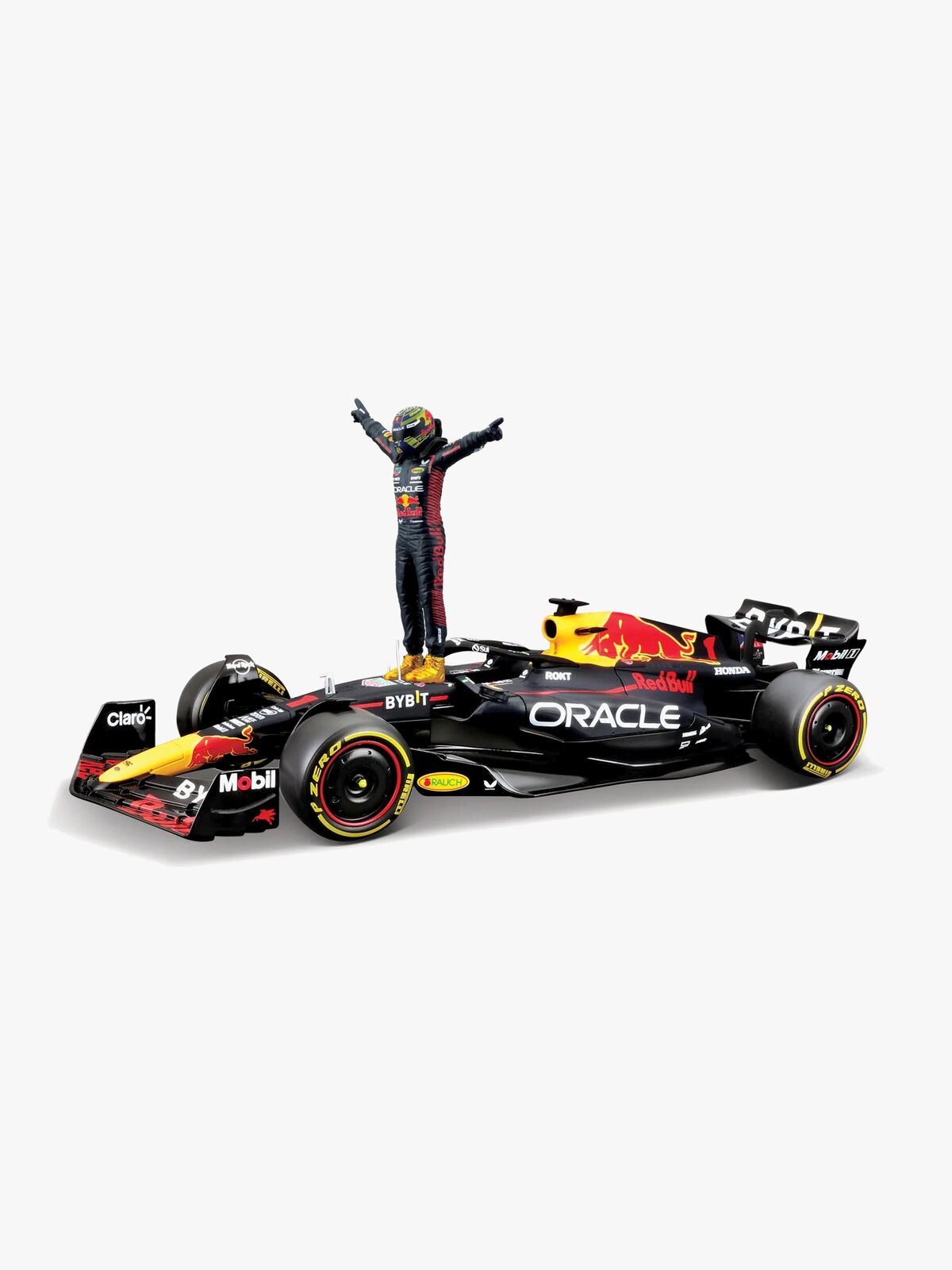 Bburago F1 Red Bull Racing RB19 2023 Modellauto mit Verstappen 1:24