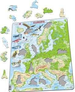 Larsen Europa Rahmenpuzzle 87 Teile