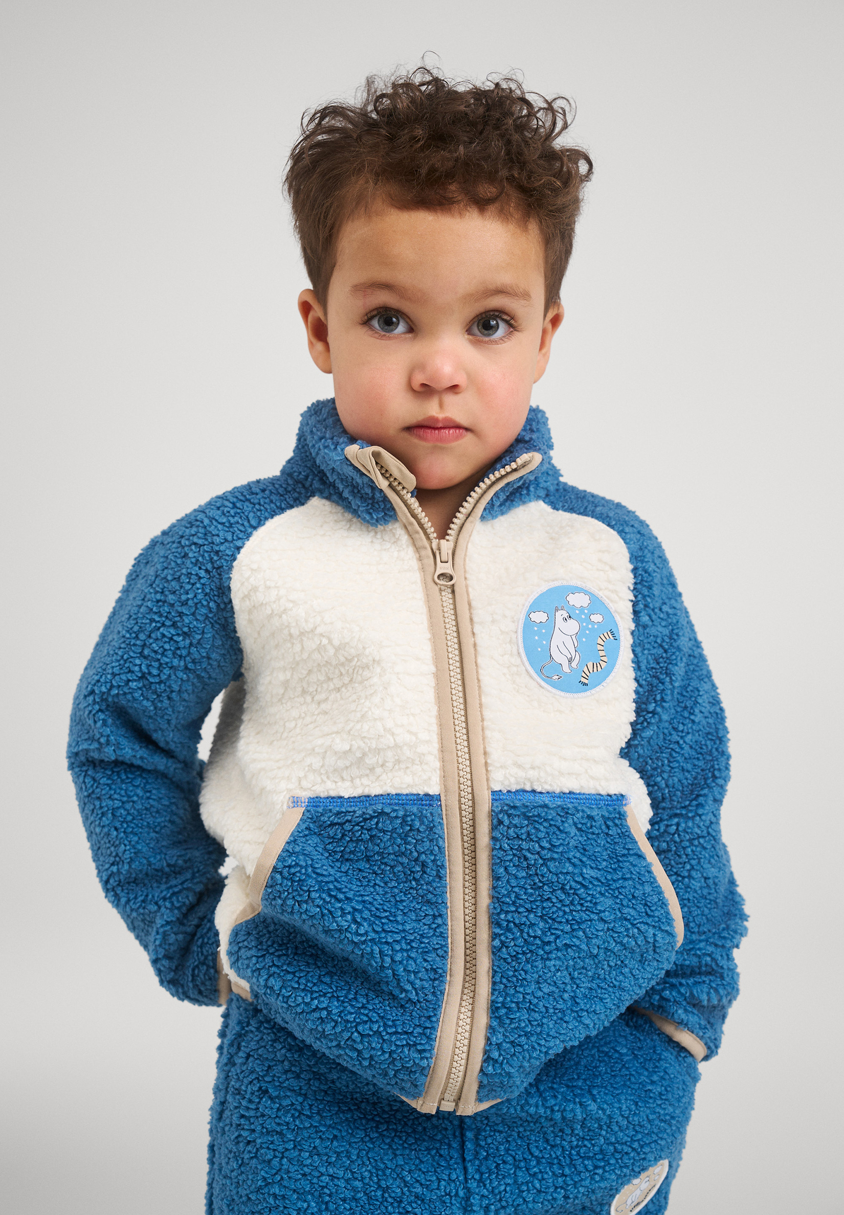 Moomin Kramgo Fleecejacke, Blue Ocean, 98