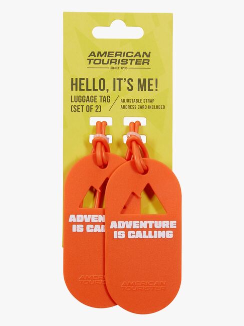 American Tourister Fun Tags Gepäckanhänger 2er-Pack, Adventure Is Calling