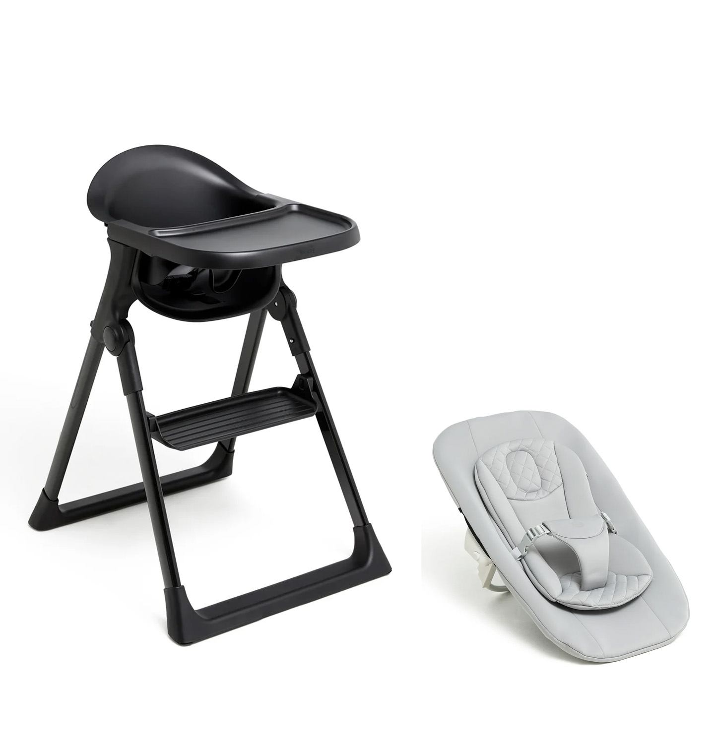CARE Harmony Hochstuhl inkl. Neugeborenen-Set, All Black