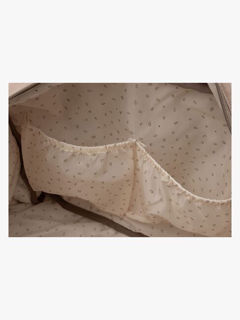 Jollein Embossed Lily Wickeltasche, Milky Coffee