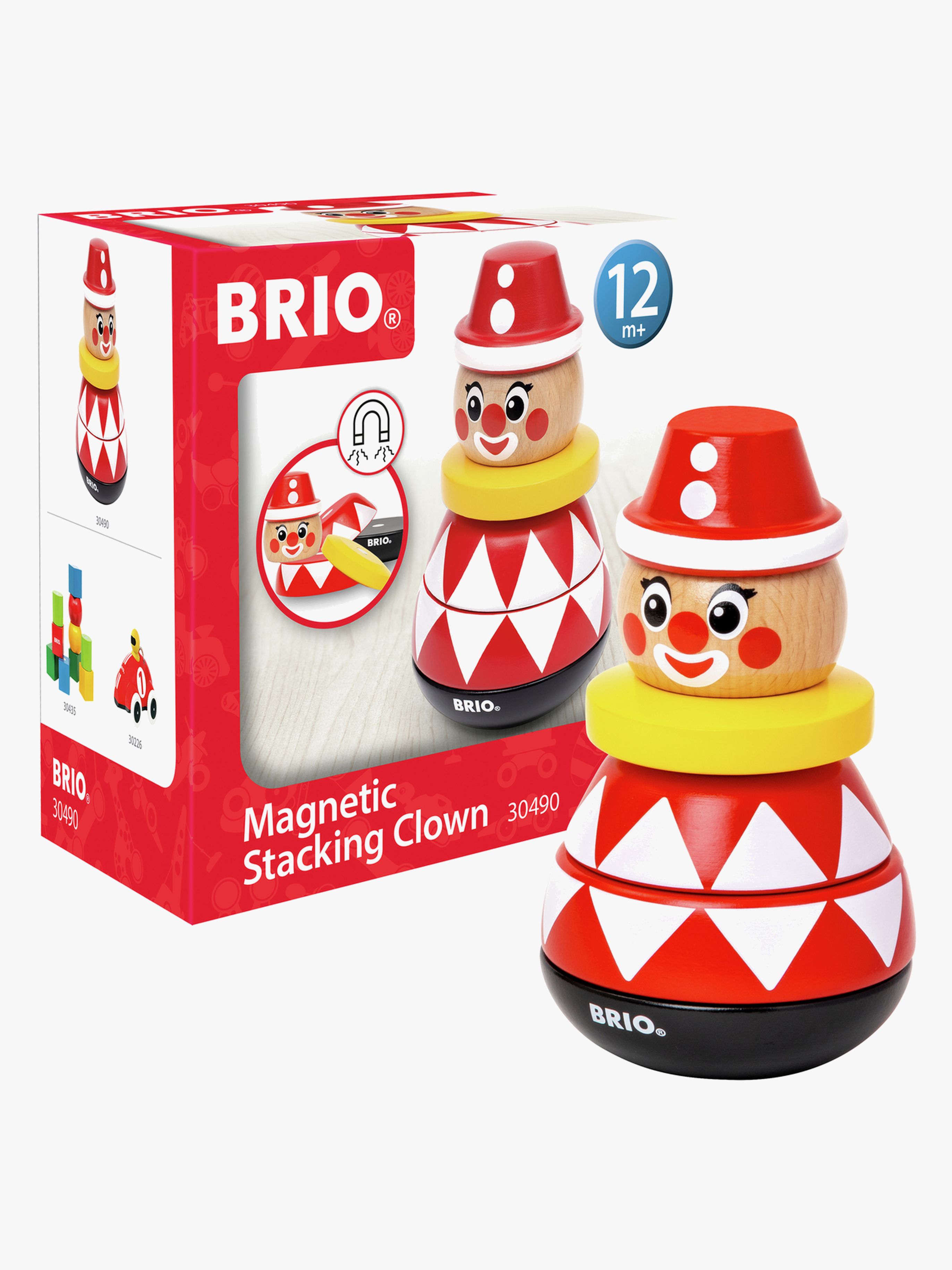 BRIO 30490 Magnetischer Stapelclown, Babyspielzeug