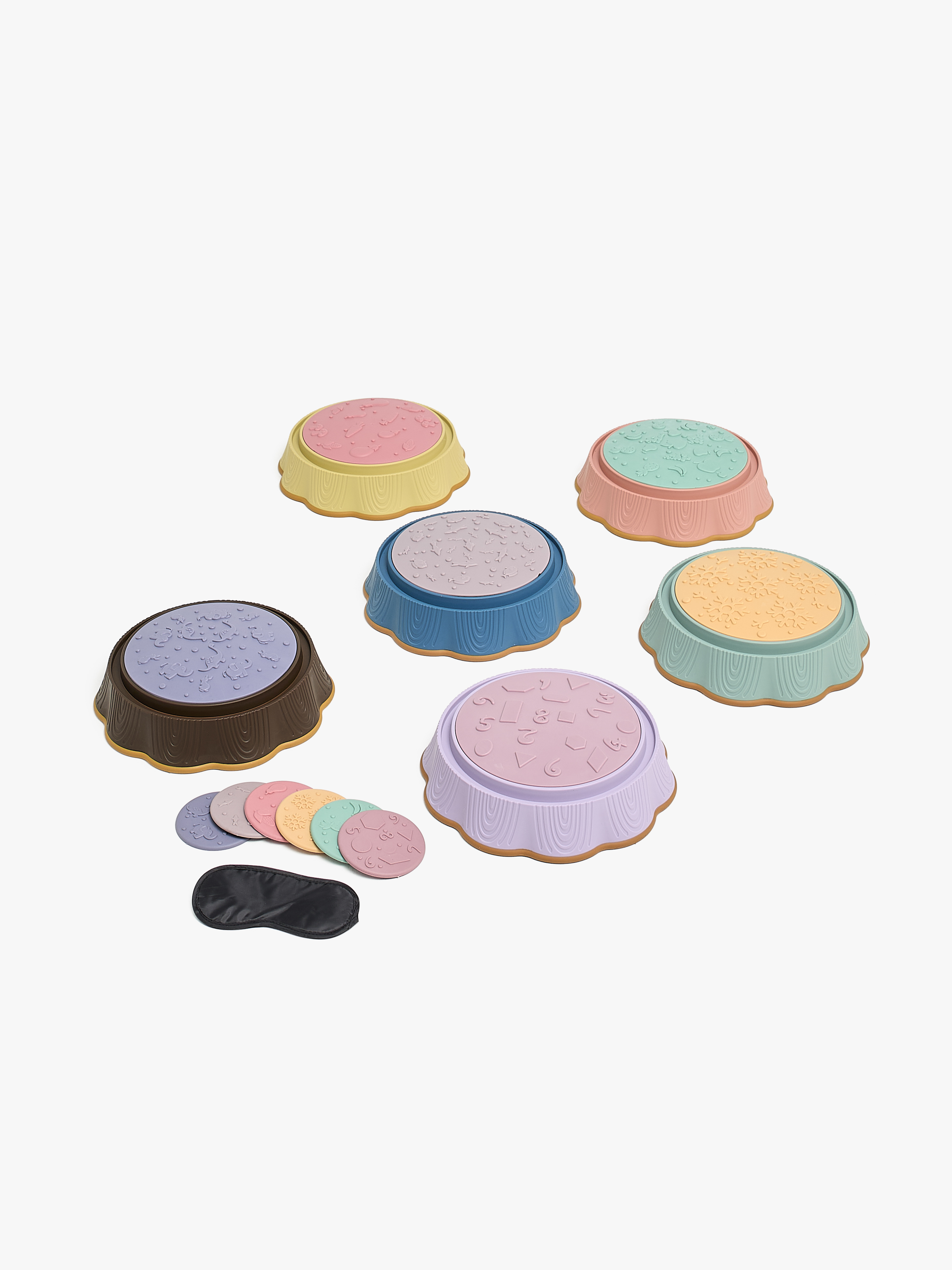 Cloudberry Castle Taktiles Fühlspiel 12er-Pack, Pastell