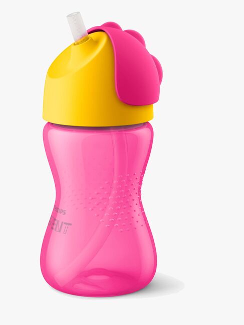 Philips Avent Becher mit Strohhalm 300ml, Rosa