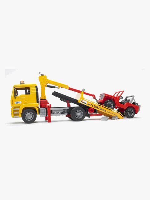 Bruder MAN TGA Abschlepp-LKW Mit Geländewagen 02750