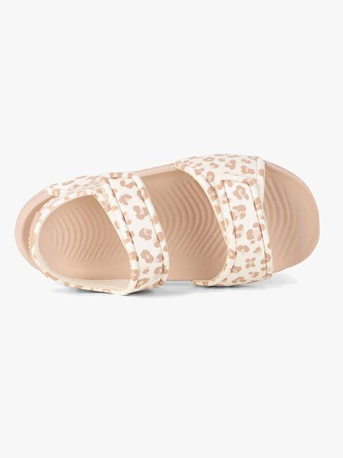 Swim Essentials Sandalen, Beige Leopard