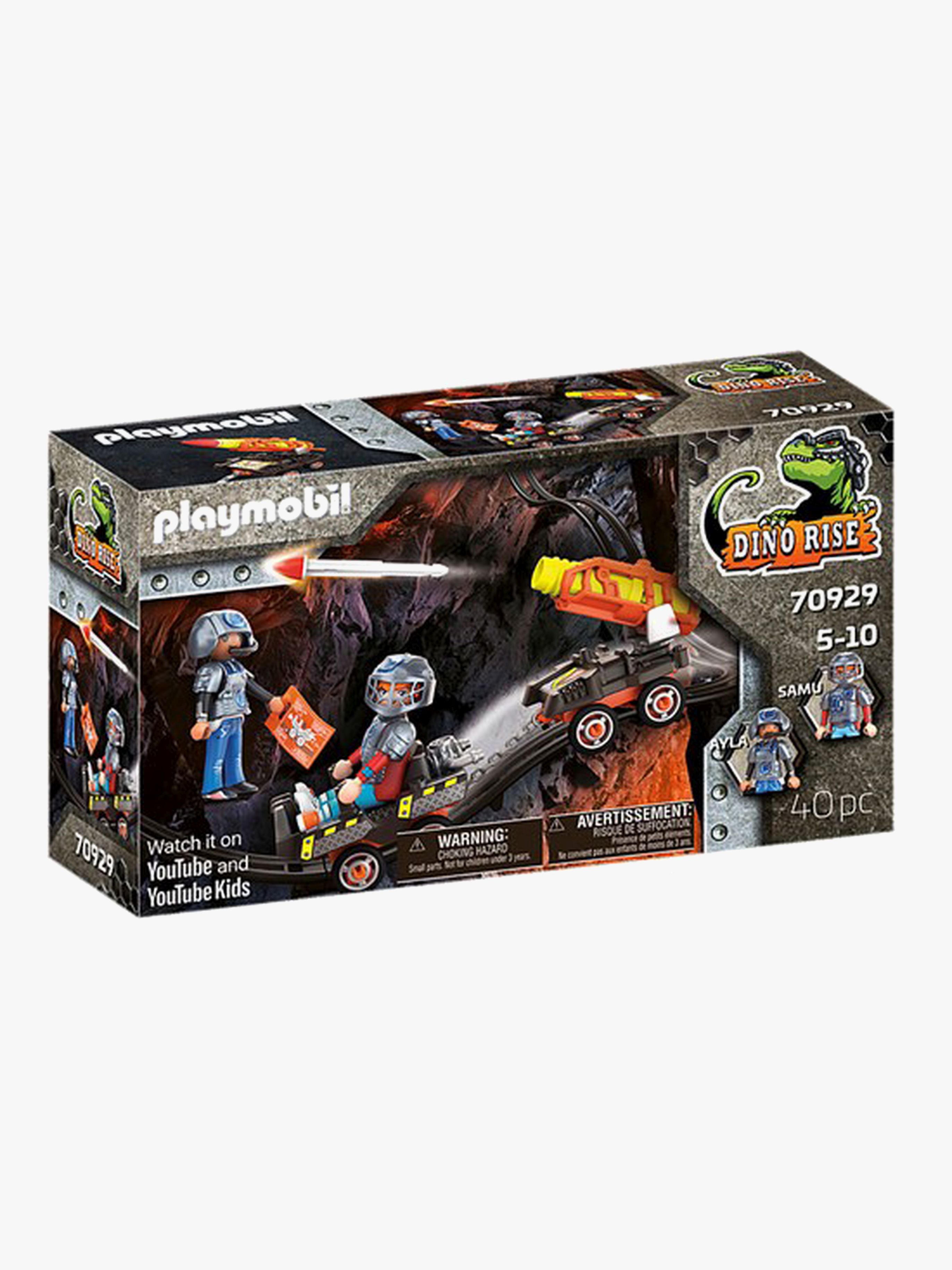 Playmobil 70929 DR Dino Mine Raketenkart