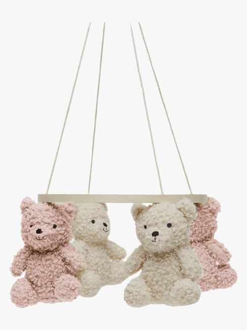 Jollein Teddy Bear Mobile, Natural/Wild rose