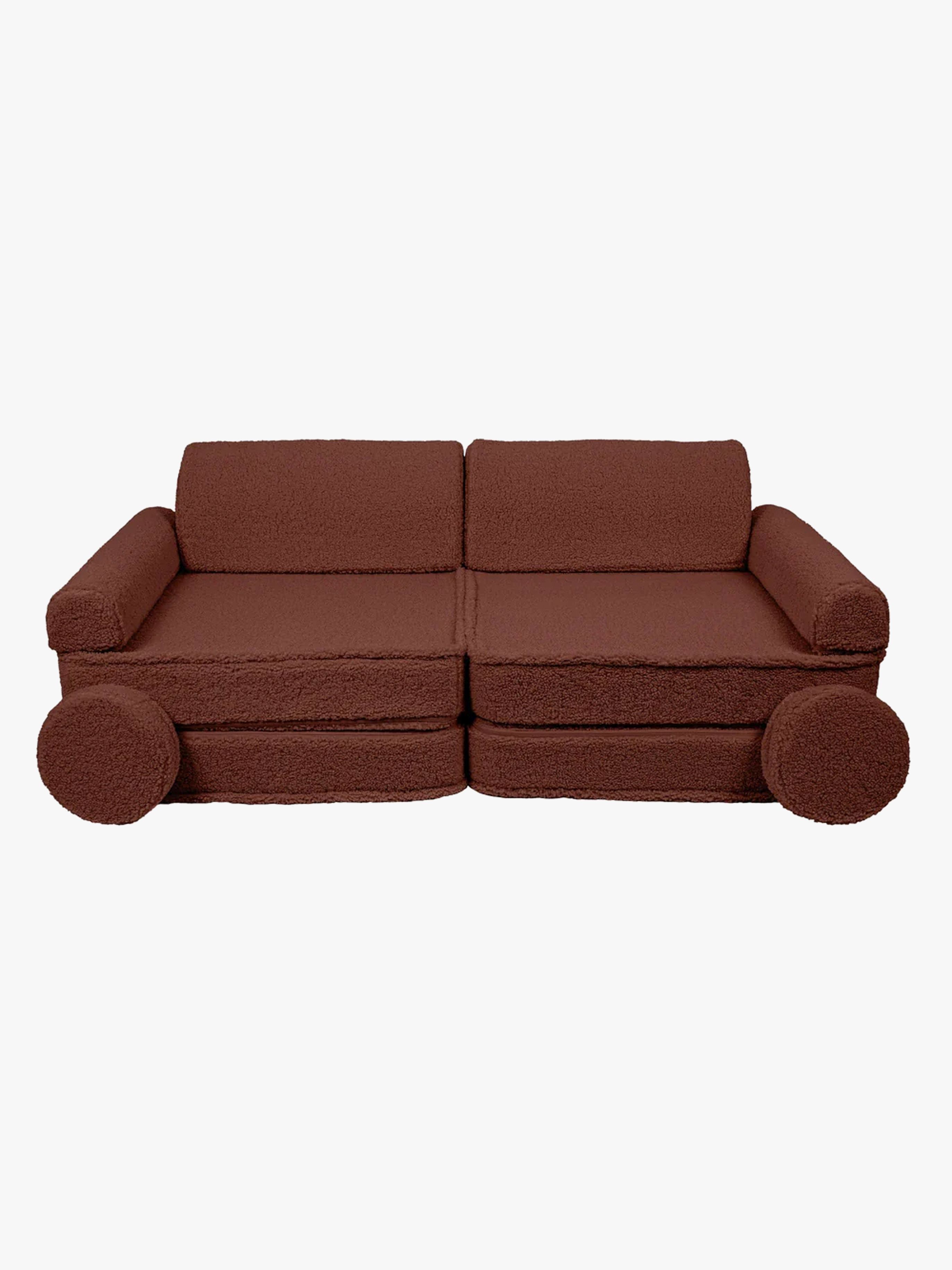 MeowBaby Bearly Sofa Premium, Brown, Kindersofa, Kindercouch, Kinder