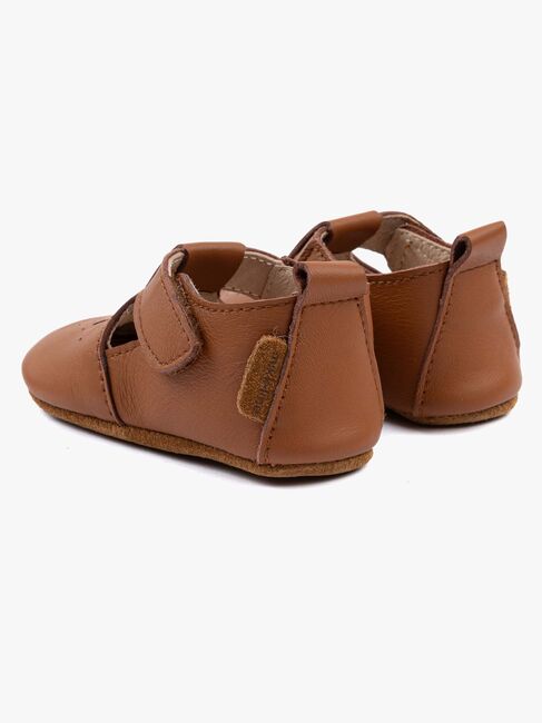 Mikk-Line Leather Hausschuhe, Cognac