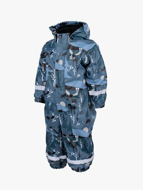 Lindberg Lekhyttan Gefütterter Regenoverall, Blau/Schwarz