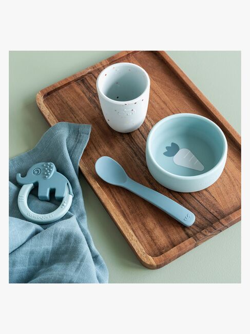 Done By Deer Silikon Geschirr-Set, Blue