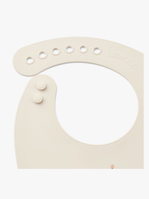 LIEWOOD Tilda Lätzchen mit Print Silikon 2er-Pack, Peach/Sea Shell