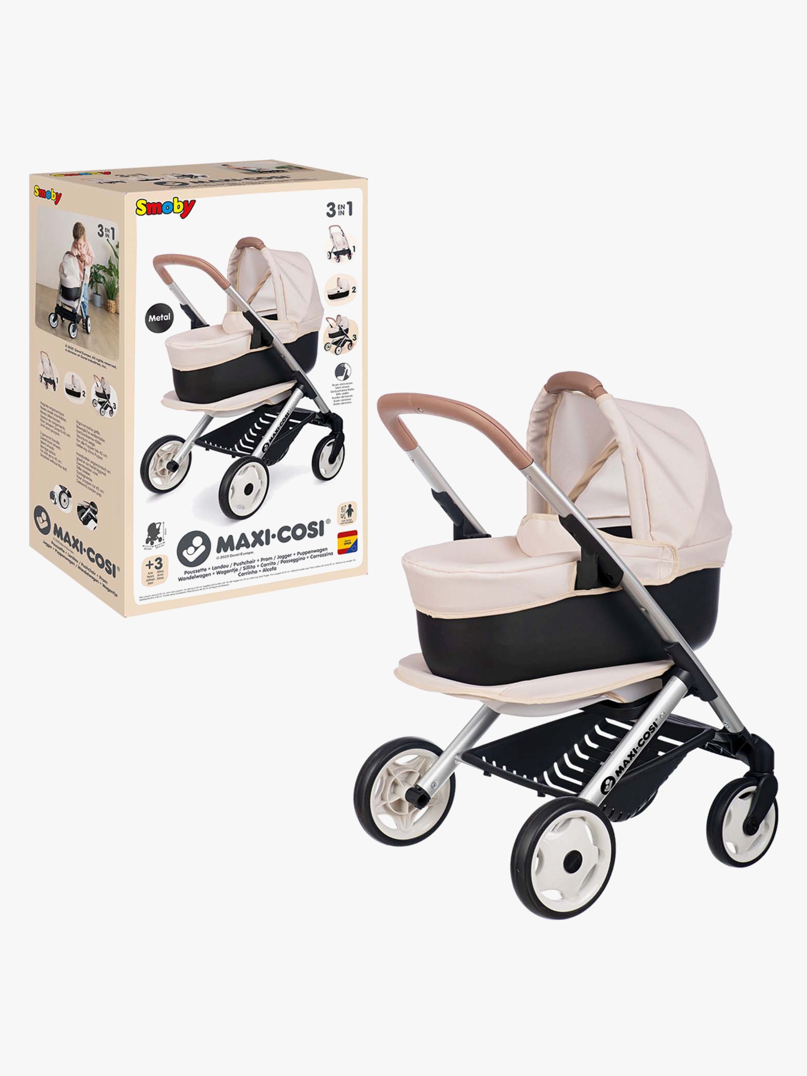 Smoby MAXI-COSI Puppenwagen 3-in-1, Beige