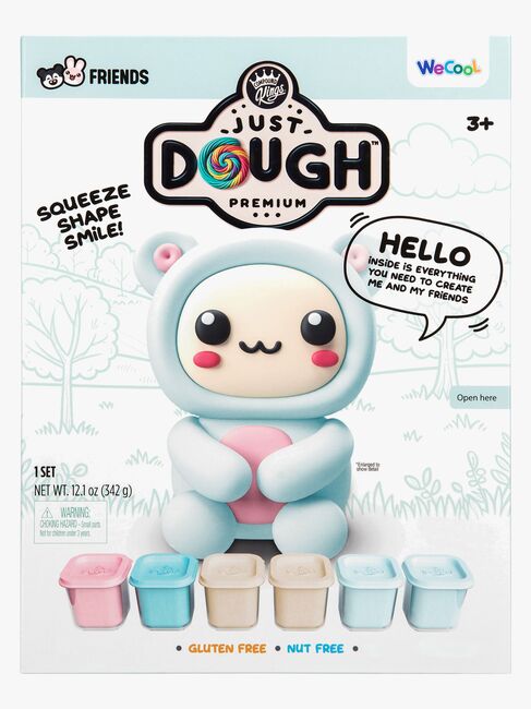 Just Dough Modelliermasse Bär 57 g, 6er-Pack