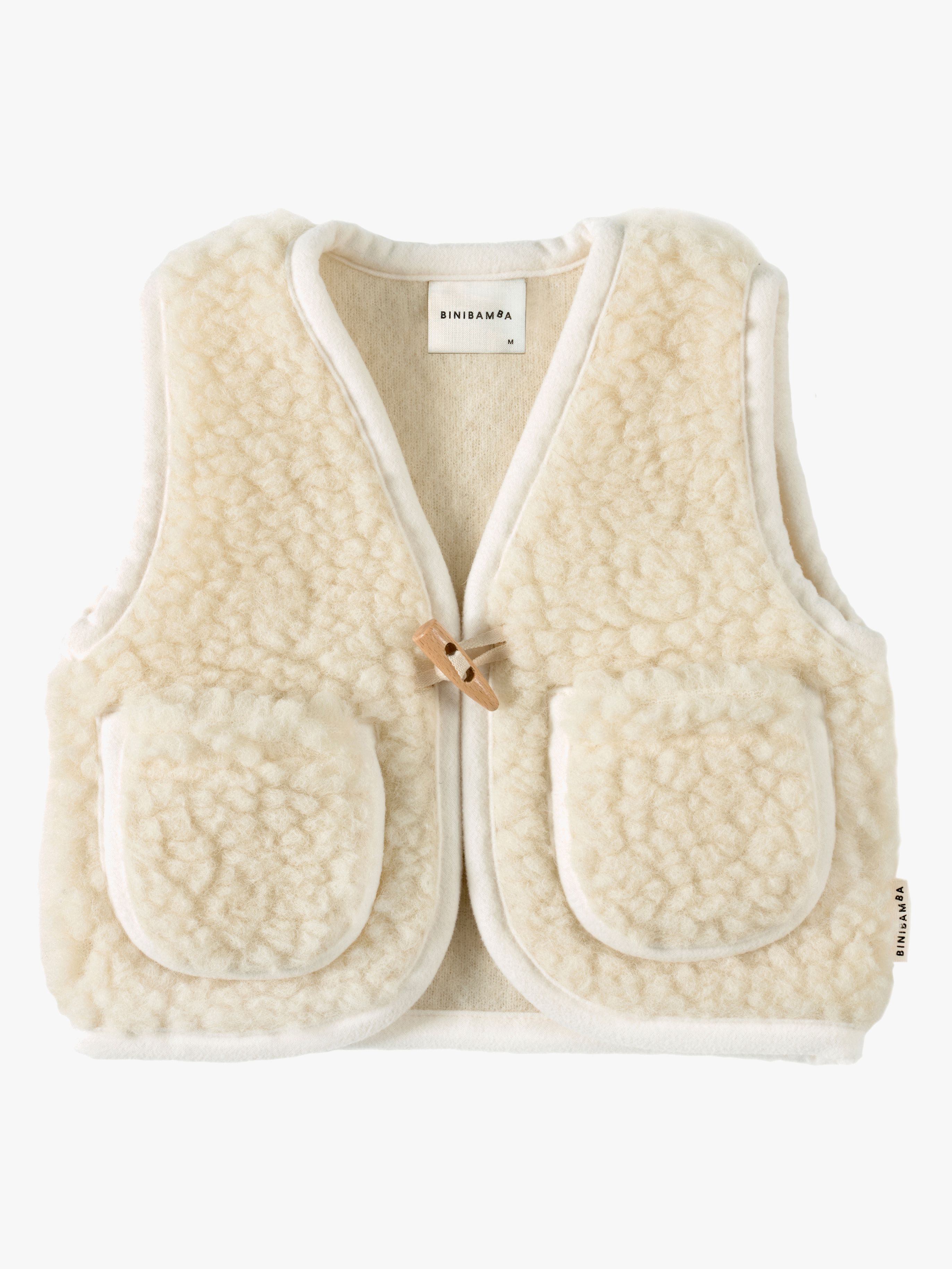 BINIBAMBA Snuggle Weste Merinowolle, 1-2 Jahre