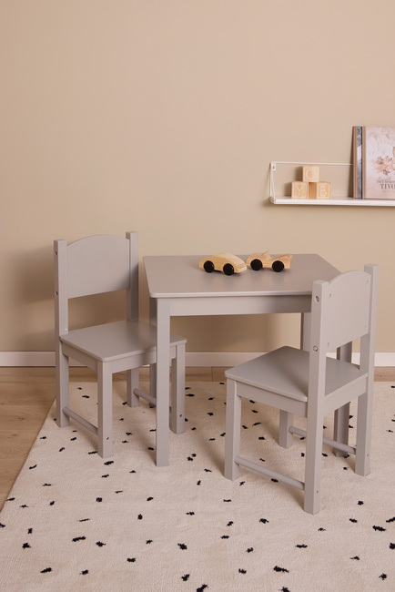 Alice & Fox ZOE Tisch und Stühle, Grau