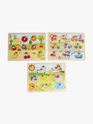 Fippla Knopfpuzzles Sehen & Lernen 3er-Pack