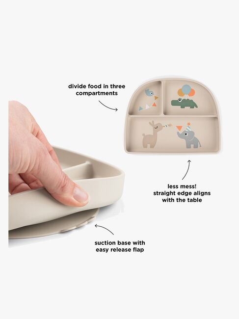 Done By Deer Celebration Unterteilter Teller, Sand