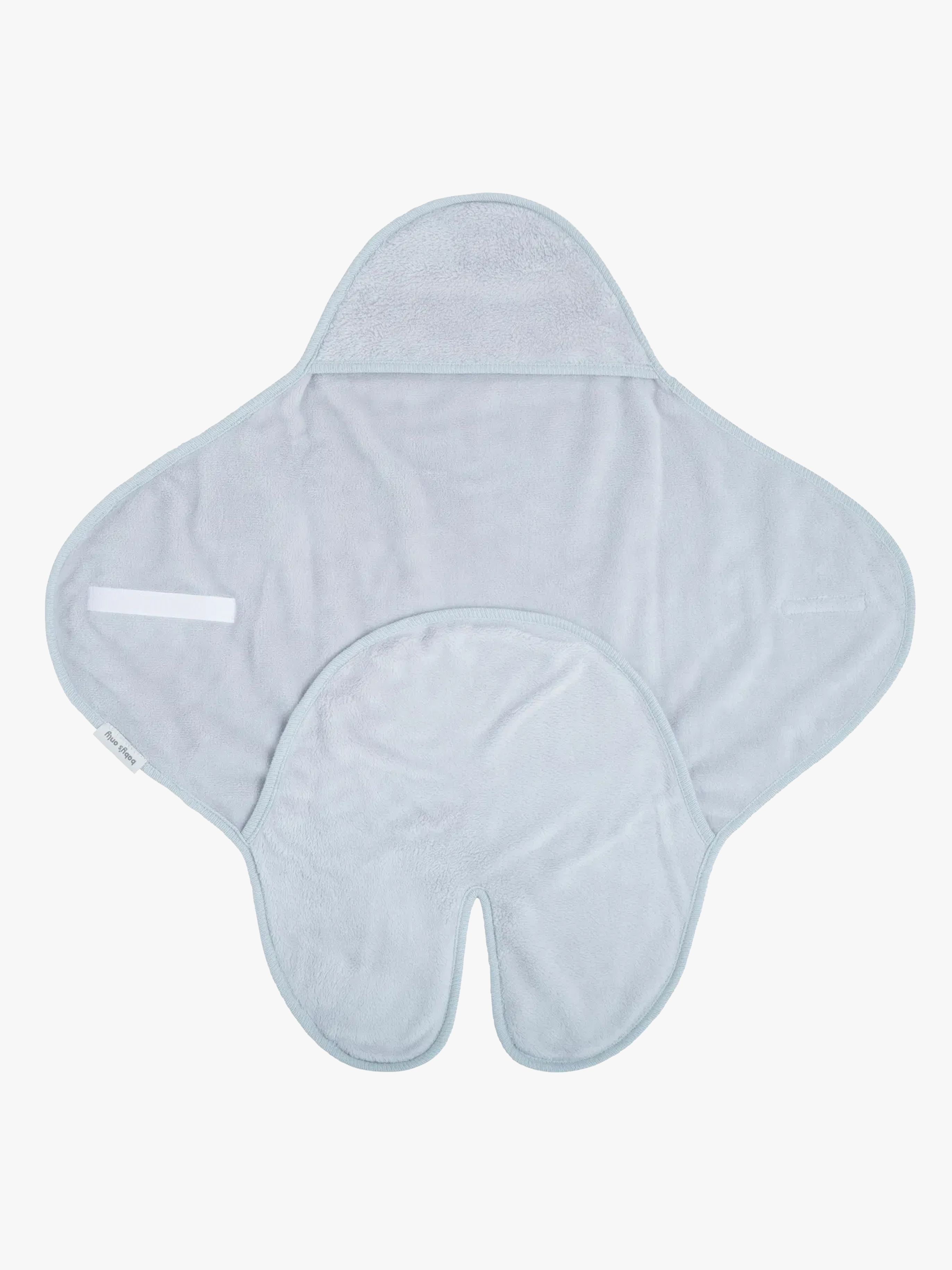 Hooded Baby Decke mit Füße Cozy, Misty Blue