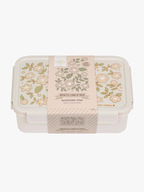 A Little Lovely Company Bento Lunchbox, Blüten/Rosa