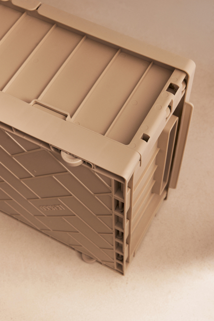 LIEWOOD Weston Aufbewahrungsbox mit Deckel & Rädern, Sandy