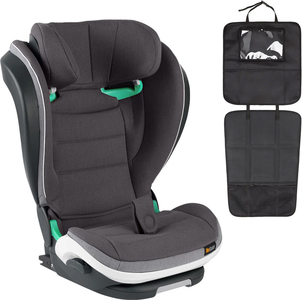 BeSafe iZi Flex Fix i-Size Kindersitz inkl. 3-in-1 Sitzschutz, Metallic Mélange