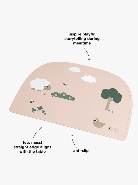 Done By Deer Tiny Farm Tischset Silikon, Powder