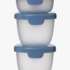 b.box Snackbox 3er-Pack, Ocean