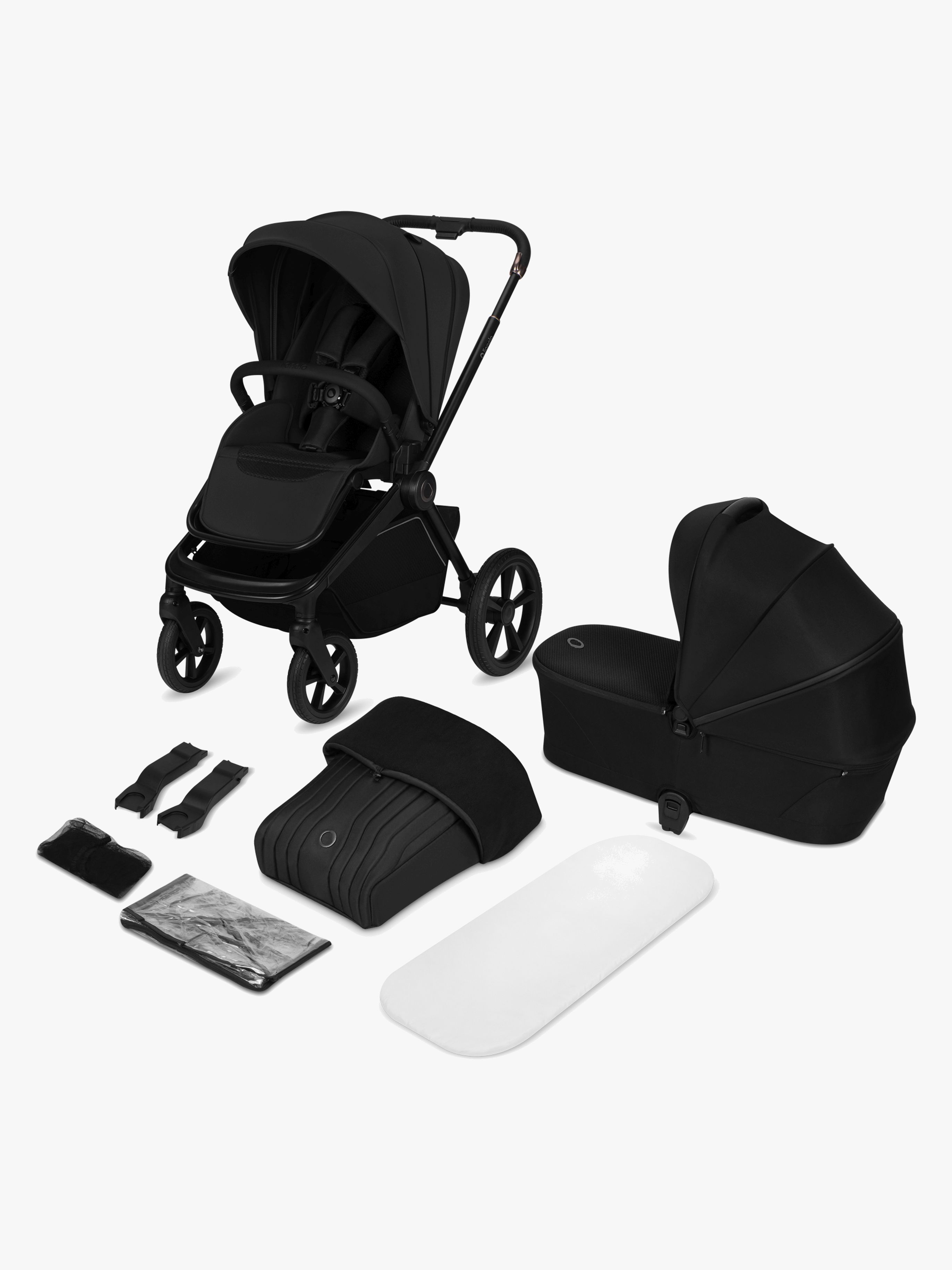 Lionelo FREYA 2-in-1 Kombikinderwagen, Black Onyx